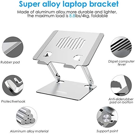 Laptop da Podnesem za Stolom Kompjuter Stajati Pribor Prilagodljiva Aluminijuma Laptop Ustati Hoder Skladu