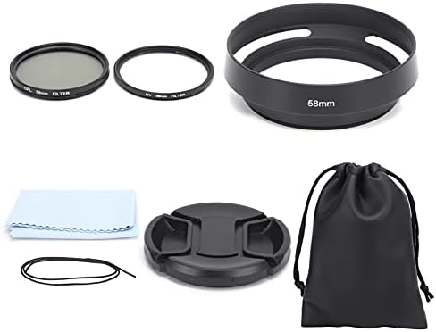 Jacksing UV CPL Objektiv Filteri Kit, Compact Slim Trajnih Kameru UV CPL Objektiv Filteri Pribor za Objektiv(58mm)
