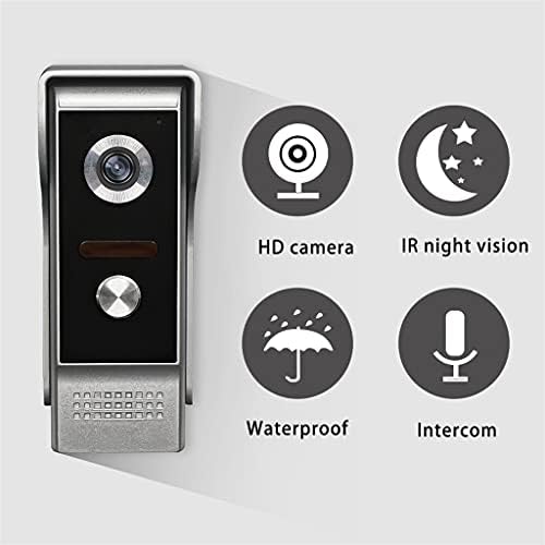YCZDG 4.3 Cm Ozvucen Video Vrata Telefon Sistem Vizuelni Interkom Zvono sa 1 Monitor+1700TVL Vanjske Kamere