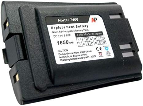Zanatlije Moć Zamjena Baterija za Nortel Norstar T7406 Telefone: 1650 mAh