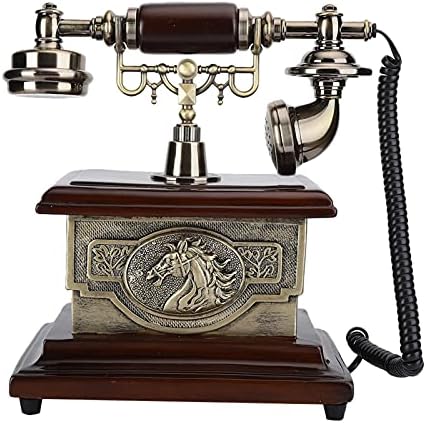 Acogedor Zavezan Fiksni Telefon sa Rotirajući Biranju i Klasik Metal Bell, Ukrasni Smole Rotirajući Biranju