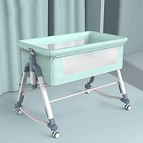 YZPTD Novorođenče krevetac sa lako klizi funkcije, rasklapajuce visine prilagodljiva, dušo krevet glavom