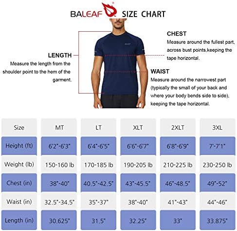BALEAF Ljudi je Brzo Suv Kratki Rukav Majicu Sunca Zaštitu Trči za Vježbanje Košulje